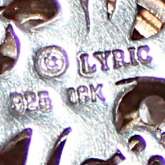 Lyric Sterling & 18kt Gold Pink Topaz Floral Necklace - Picture 7 of 8